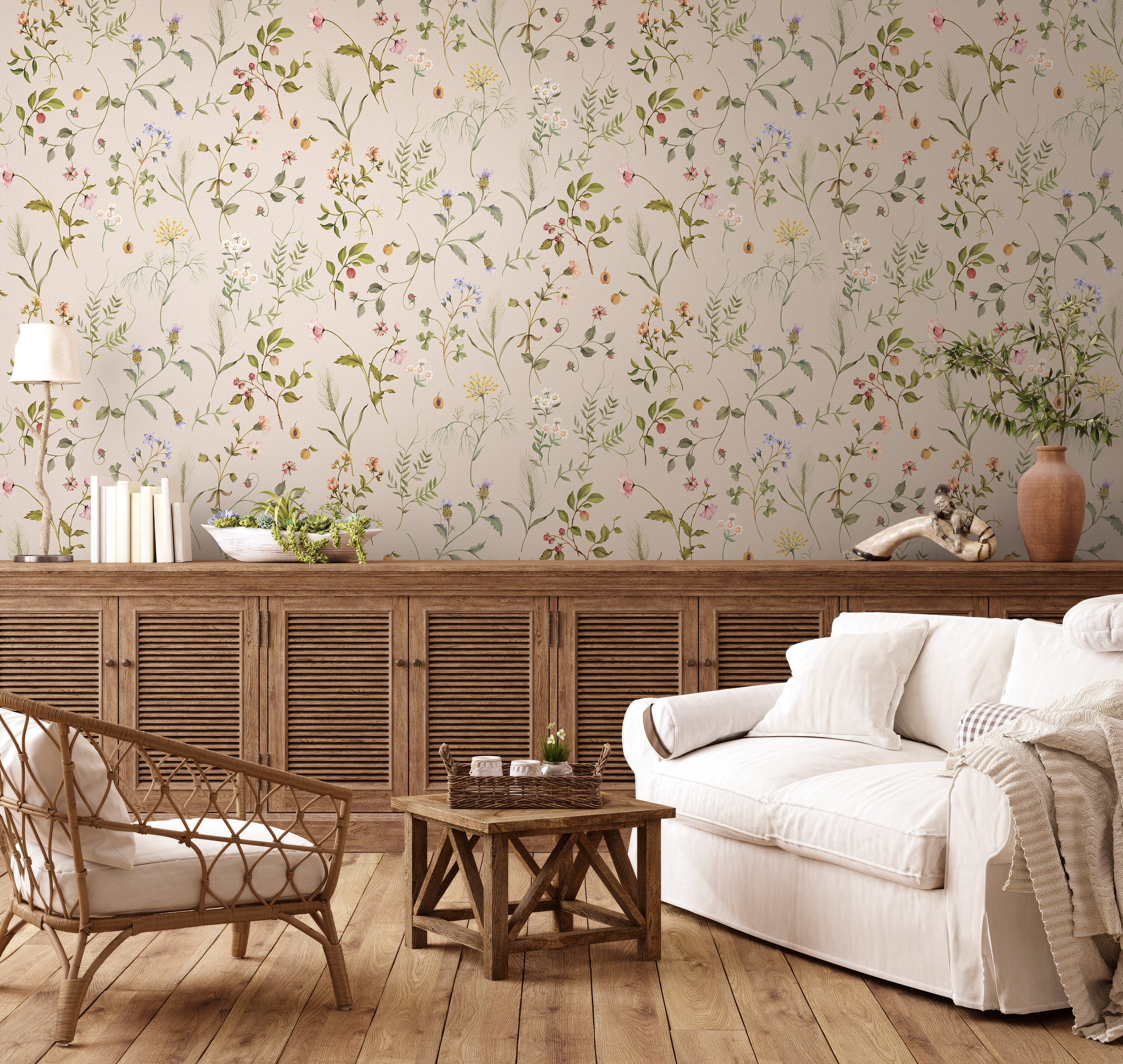 Панно Loymina Королева Деметра FL5 012 3×2 фото в интерьере